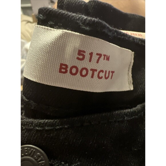 Levi's Boys (Black) 517 BootCut Jeans Size 16‎ Regular 28x30 Zip Fly - Picture 4 of 10